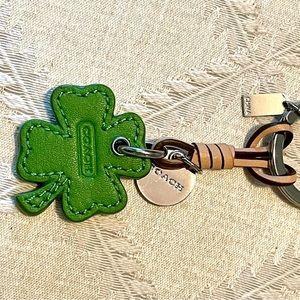 Coach Four leaf clover keychain - super cute!
